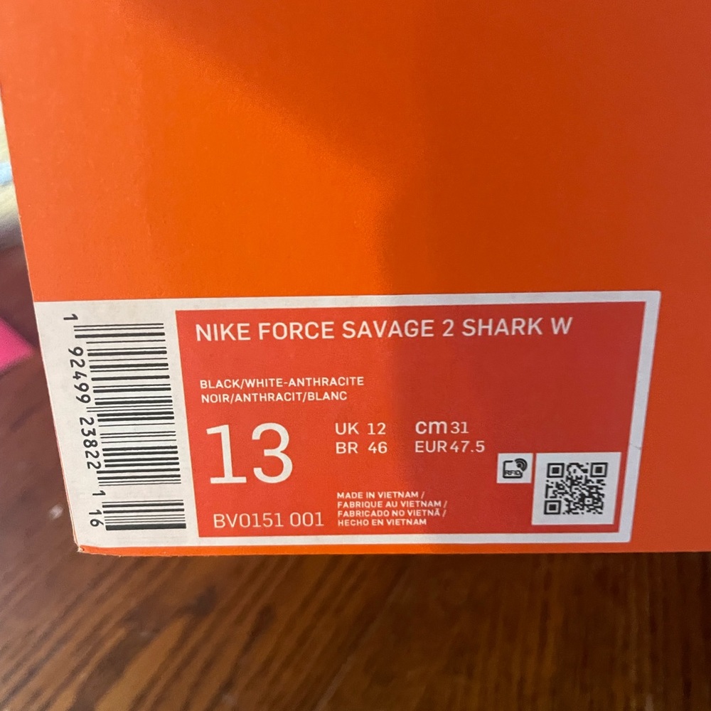 Nike Force Savage 2 Shark 13 Wide